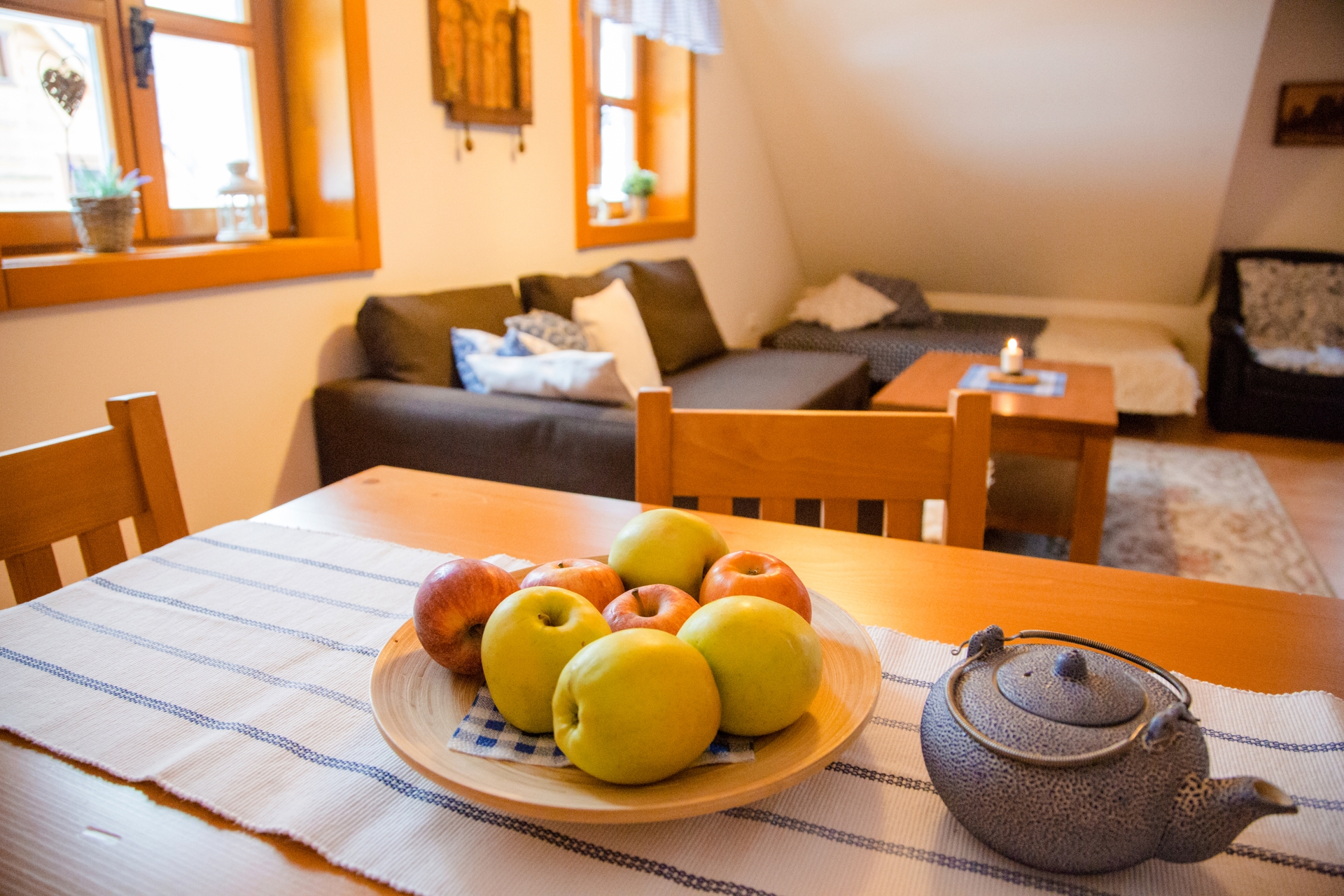 Obývačka pohľad — horná časť